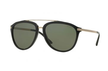 Image of Versace VE4299 Single Vision Prescription Sunglasses VE4299-GB1-9A-58 - Lens Diameter 58 mm, Frame Color Black