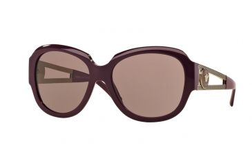 Image of Versace VE4304A Sunglasses 50667N-57 - Eggplant Frame, Purple Brown Lenses