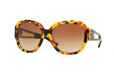 Image of Versace VE4304A Sunglasses 511913-57 - Havana Frame, Brown Gradient Lenses
