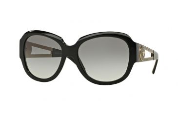 Image of Versace VE4304A Sunglasses GB1/11-57 - Black Frame, Gray Gradient Lenses