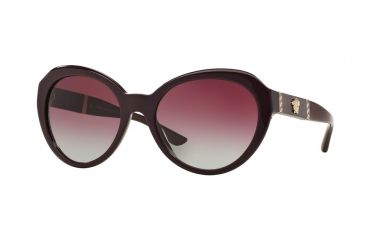 Image of Versace VE4306QA Sunglasses 50664Q-56 - Eggplant Frame, Grey Gradient Dark Violet Lenses