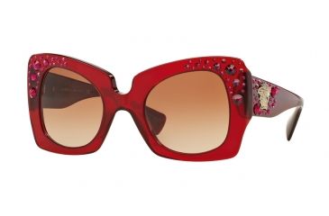 Image of Versace VE4308B Single Vision Prescription Sunglasses VE4308B-517113-52 - Lens Diameter 52 mm, Frame Color Transparent Red