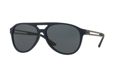 Image of Versace VE4312 Progressive Prescription Sunglasses VE4312-517687-60 - Lens Diameter 60 mm, Frame Color Blue Rubber
