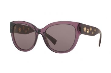 Image of Versace VE4314 Single Vision Prescription Sunglasses VE4314-50297N-56 - Lens Diameter 56 mm, Frame Color Transparent Violet