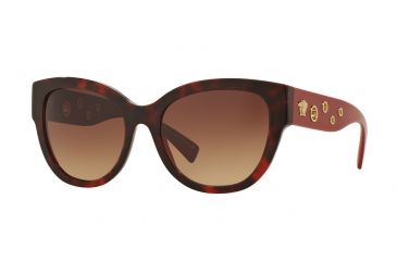 Image of Versace VE4314 Single Vision Prescription Sunglasses VE4314-518413-56 - Lens Diameter 56 mm, Frame Color Havana Bordeaux