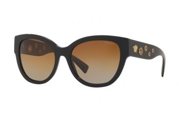 Image of Versace VE4314 Single Vision Prescription Sunglasses VE4314-GB1-T5-56 - Lens Diameter 56 mm, Frame Color Black