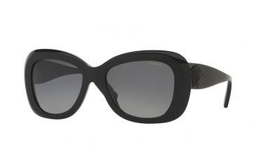 Image of Versace VE4317 Single Vision Prescription Sunglasses VE4317-GB1-T3-54 - Lens Diameter 54 mm, Frame Color Black