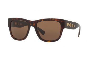 Image of Versace VE4319 Single Vision Prescription Sunglasses VE4319-108-73-56 - Lens Diameter 56 mm, Frame Color Havana