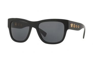 Image of Versace VE4319 Single Vision Prescription Sunglasses VE4319-GB1-87-56 - Lens Diameter 56 mm, Frame Color Black