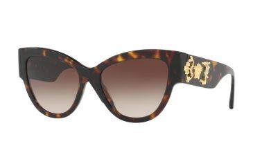 Image of Versace VE4322 Single Vision Prescription Sunglasses VE4322-108-13-55 - Lens Diameter 55 mm, Frame Color Havana