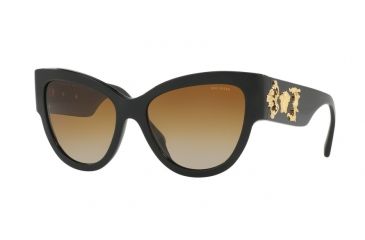 Image of Versace VE4322 Single Vision Prescription Sunglasses VE4322-GB1-T5-55 - Lens Diameter 55 mm, Frame Color Black
