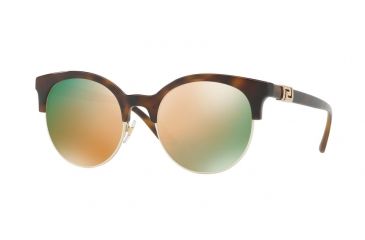 Image of Versace VE4326B Progressive Prescription Sunglasses VE4326B-51484Z-53 - Lens Diameter 53 mm, Frame Color Havana/pale Gold