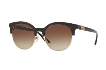Image of Versace VE4326B Progressive Prescription Sunglasses VE4326B-521213-53 - Lens Diameter 53 mm, Frame Color Havana/pale Gold