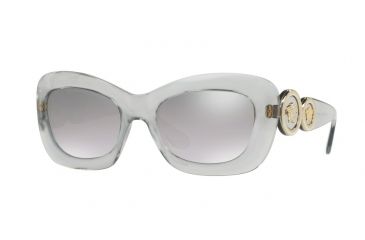 Image of Versace VE4328 Single Vision Prescription Sunglasses VE4328-52066V-54 - Lens Diameter 54 mm, Frame Color Transparent Grey