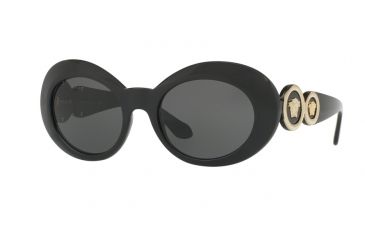 Image of Versace VE4329 Single Vision Prescription Sunglasses VE4329-GB1-87-53 - Lens Diameter 53 mm, Frame Color Black