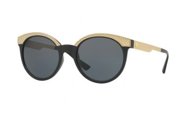 Image of Versace VE4330 Single Vision Prescription Sunglasses VE4330-GB1-87-53 - Lens Diameter 53 mm, Frame Color Black