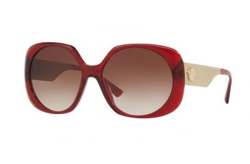 Image of Versace VE4331A Progressive Prescription Sunglasses VE4331A-388-13-57 - Lens Diameter 57 mm, Frame Color Transparent / Red