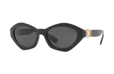 Image of Versace VE4334 Progressive Prescription Sunglasses VE4334-GB1-87-54 - Lens Diameter 54 mm, Frame Color Black