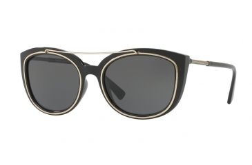 Image of Versace VE4336 Progressive Prescription Sunglasses VE4336-GB1-87-56 - Lens Diameter 56 mm, Frame Color Black