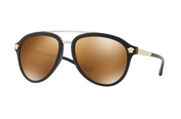 Image of Versace VE4341 Prescription Sunglasses, 58mm, Matte Black, VE4341-51226H-58-SV