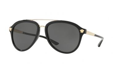 Image of Versace VE4341 Prescription Sunglasses, 58mm, Black, VE4341-GB1-87-58-SV