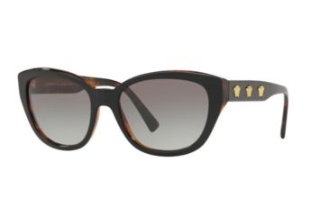 Image of Versace VE4343 Progressive Prescription Sunglasses, 56mm, Black / Havana, VE4343-913-11-56-PRO