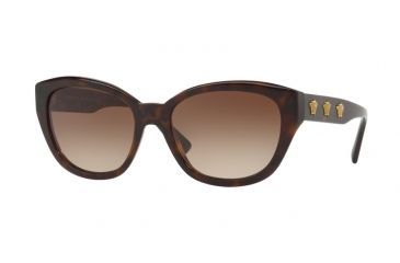 Image of Versace VE4343A Single Vision Prescription Sunglasses VE4343A-108-13-56 - Lens Diameter 56 mm, Frame Color Havana