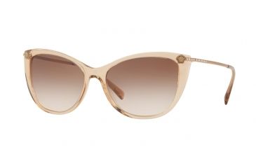 Image of Versace VE4345BA Progressive Prescription Sunglasses VE4345BA-521513-57 - Lens Diameter 57 mm, Frame Color Transparent Light Brown