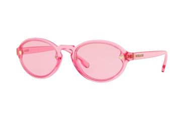 Image of Versace VE4352 Sunglasses 5278/5-54 - Transparent Pink Frame, Pink Lenses