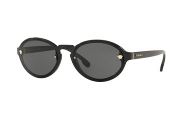 Image of Versace VE4352 Sunglasses GB1/87-54 - Black Frame, Grey Lenses
