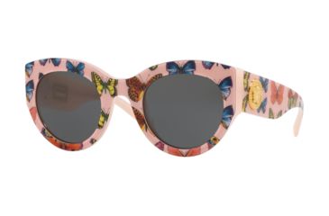 Image of Versace VE4353A Sunglasses 528687-51 - Butterfly/Pink Frame, Grey Lenses