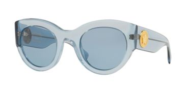 Image of Versace VE4353A Sunglasses 528772-51 - Transparent Azure Frame, Azure Lenses