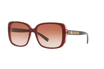Image of Versace VE4357 Prescription Sunglasses, 56mm, Transparent / Red, VE4357-529013-56-SV