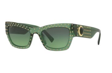 Image of Versace VE4358 Prescription Sunglasses, 52mm, Transparent Green, VE4358-51442A-52-SV