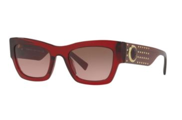 Image of Versace VE4358 Prescription Sunglasses, 52mm, Transparent / Red, VE4358-529714-52-SV