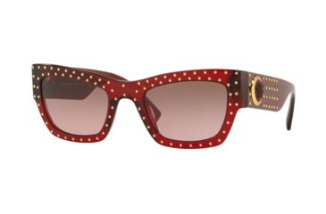 Image of Versace VE4358 Prescription Sunglasses, 52mm, Transparent / Red, VE4358-388-14-52-SV