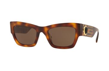 Image of Versace VE4358 Sunglasses 529673-52 - Havana Frame, Brown Lenses