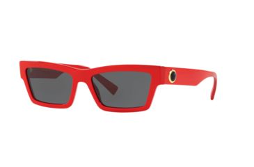 Image of Versace VE4362 Progressive Prescription Sunglasses, 55mm, Red, VE4362-506587-55-PRO