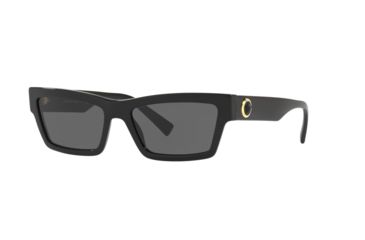 Image of Versace VE4362 Progressive Prescription Sunglasses, 55mm, Black, VE4362-GB1-87-55-PRO