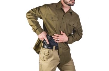 Image of Vertx Men's  Weapon Guard Long Sleeve Guardian Shirt, Olive, Extra Large Regular F1 VTX1440 OG XLARGE REG