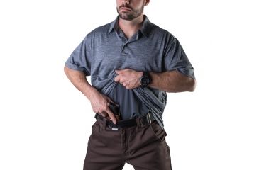 Image of Vertx Men's  Weapon Guard Short Sleeve Assessor Polo, Heather Grey, Small F1 VTX1450 HGY SMALL