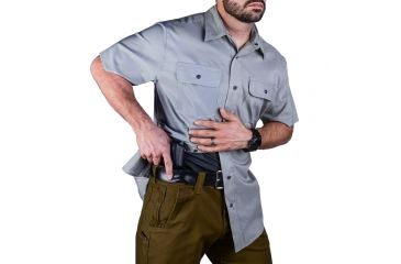 Image of Vertx Men's  Weapon Guard Short Sleeve Guardian Shirt, Grey, Small F1 VTX1430 GY SMALL