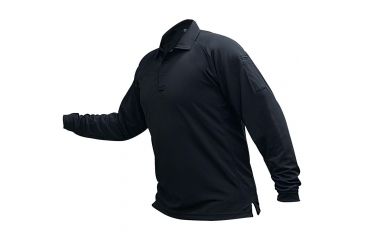 Image of Vertx Men's Coldback Long Sleeve Polo Shirt, Navy, Size Large VTX4020NVP-LARGE