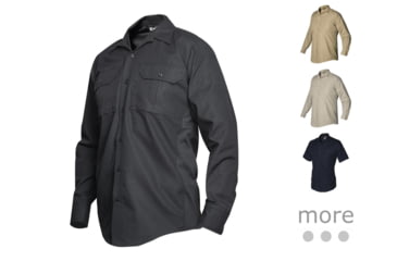 Image of Vertx Mens Phantom Light Short Sleeve Mini Rip-Stop Poly/Cotton Shirt, Black, Desert Tan, Khaki, Navy Blue, OD Green, Olive Drab Green