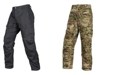 Image of Vertx Mens Recon Nylon/Cotton Rip-Stop Pants, Black, MultiCam