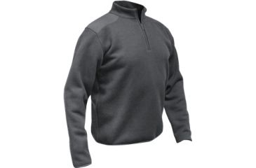 Image of Vertx Ops Hatch Smoke Grey Poly-Wool 1/4 Zip Neck Sweater with Micro Fleece, 2XL VTX740SMG-2XL