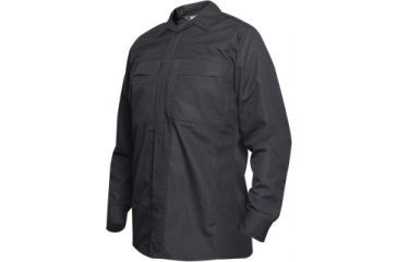 Image of Vertx Phantom Ops L/S Zipper Shirt- Black Ripstop 65P/35C, 2XL-Reg VTX8720BK-2XL-REG