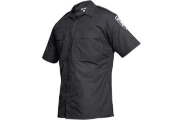 Image of Vertx Phantom Ops S/S Zipper Shirt- Black Ripstop 65P/35C, 2XL VTX8700BK-2XL