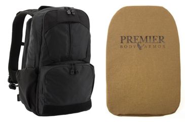 Image of Vertx Ready Pack 2.0 in Black with Premier Body Armor Ballistic Panel