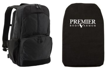 Image of Vertx Ready Pack 2.0 in Black with Premier Body Armor Ballistic Panel